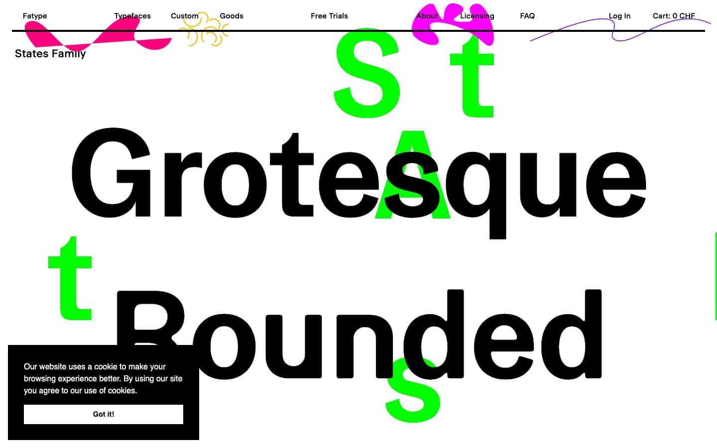 Fatype website screenshot