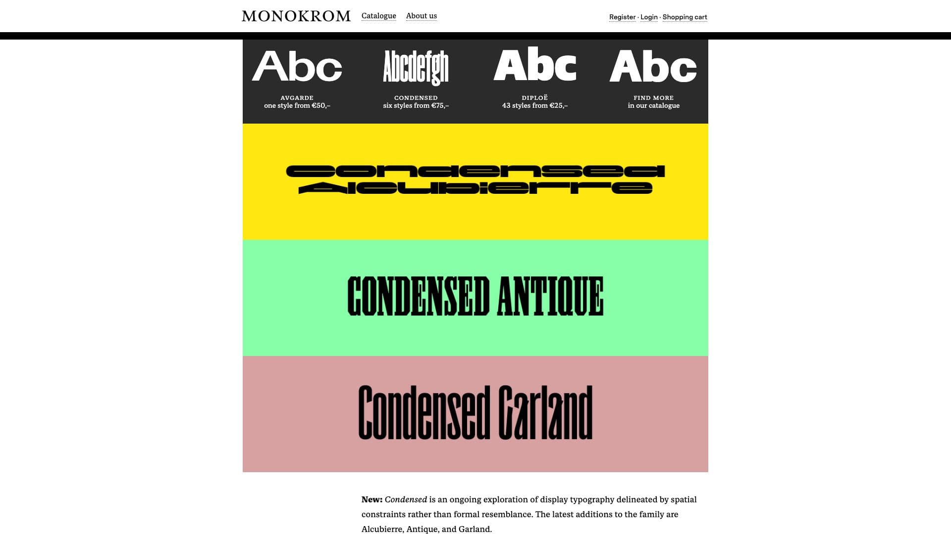 Monokrom website screenshot