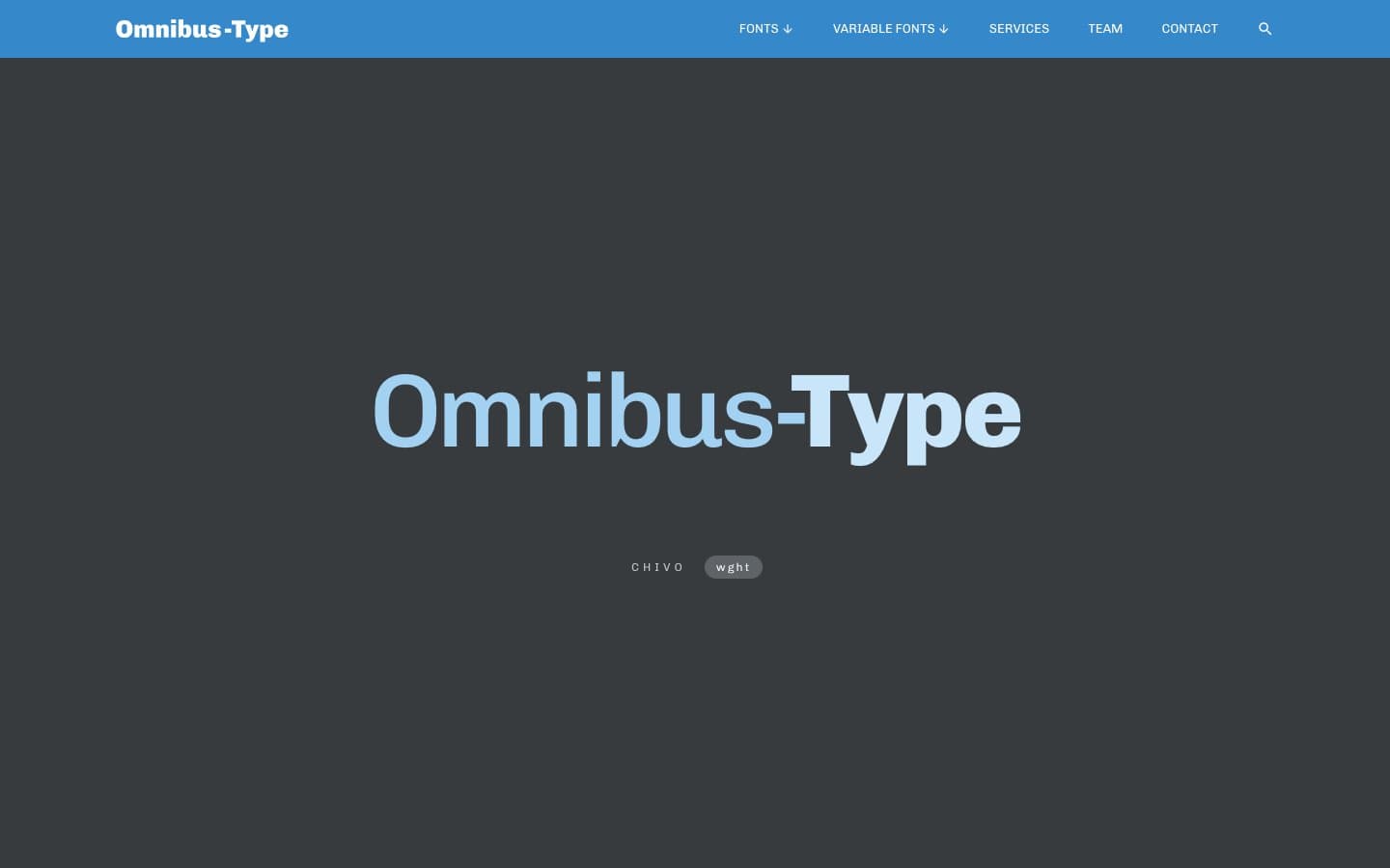 Omnibus-Type website screenshot