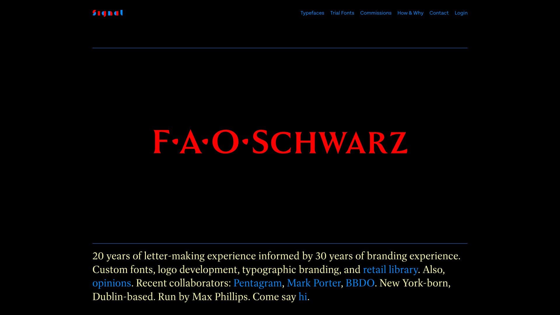 Signal Foundry website screenshot